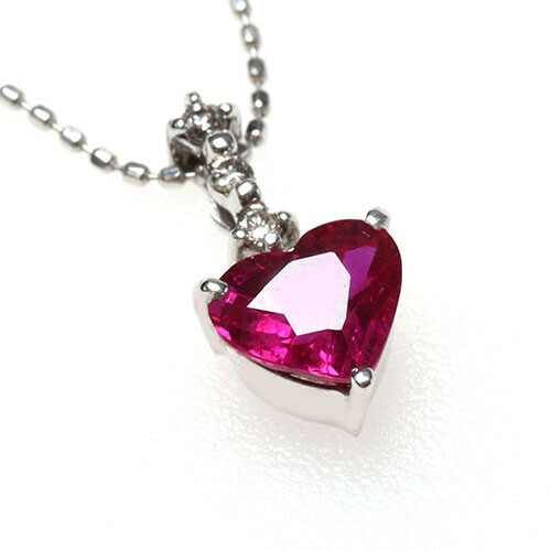 ruby and diamond pendant