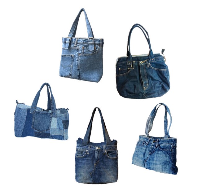 Denim Tote Bag Assort | Import Japanese products at wholesale 