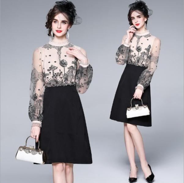 Casual Dresse Embroidered | Import Japanese products at wholesale ...