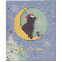クリスマスカード ミニシルエットポップアップカード ネコ の商品ページ 卸 仕入れサイト スーパーデリバリー