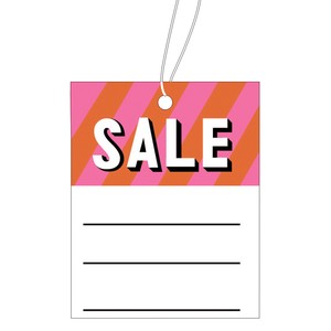 糸付提札(糸付値札)　SALE