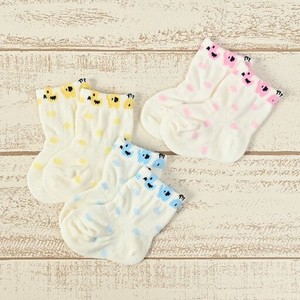 婴儿袜子 圆点 动物 新生儿 日本制造