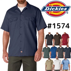 【定番】DICKIES (1574) 半袖 ワークシャツ / SHORT SLEEVE WORK SHIRT 【ディッキーズ】