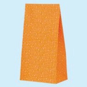 ヘイコー 紙袋 角底袋 ファンシーバッグ スリムレター OR オレンジ 50枚