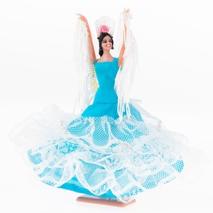 スペイン製 Marin社フラメンコドール シージョ・マントン バイラオーラ フラメンコ衣装 人形