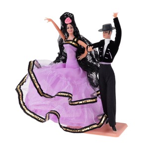 スペイン製 Marin社 ペア フラメンコドール ピンク フラメンコ衣装 人形