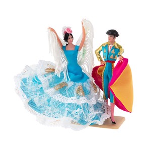 スペイン製 Marin社 ペア フラメンコドール マタドール バイラオーラ フラメンコ衣装 人形