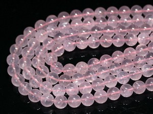 【丸ビーズ】マダガスカルローズ (3A) 12mm 【天然石 パワーストーン】