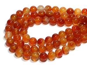【丸ビーズ】天然カーネリアン(2A)  12mm【天然石 パワーストーン】