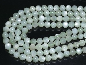 【丸ビーズ】グリーンムーンストーン (3A) 10mm 【天然石 パワーストーン】