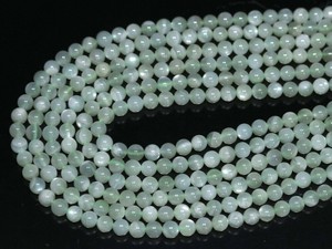 【丸ビーズ】グリーンムーンストーン (3A) 6mm 【天然石 パワーストーン】