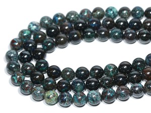 【丸ビーズ】クリソコラ 12mm【天然石 パワーストーン】