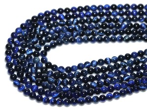 【丸ビーズ】タイガーアイ (ラピスブルータイガーアイ) (3A) 6mm【天然石 パワーストーン】