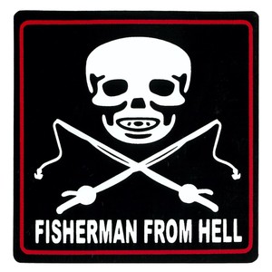 ステッカーNo,106 FISHERMAN　輸入　スタンダード