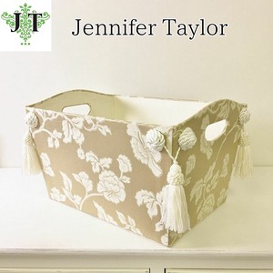 JENNIFER TAYLOR Magazine Book Holder Tassel Toner Room