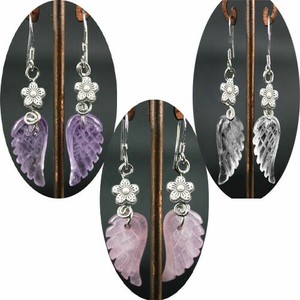 Pierced Earringss Natural Stone
