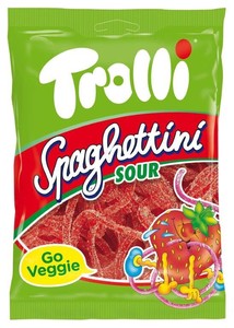 【Trolli】スパゲティサワーストロベリー100g(グミキャンディ)