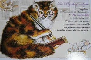 フランス製☆キャット☆ポストカード・セブリーヌキャット
