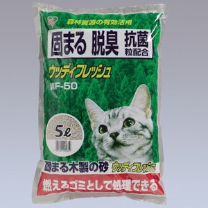 【猫砂　トイレ　ペット用品】ウッディフレッシュ 　WF-50、70、80、100、160、180