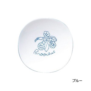大餐盘/中餐盘 胸针 花朵 蓝色