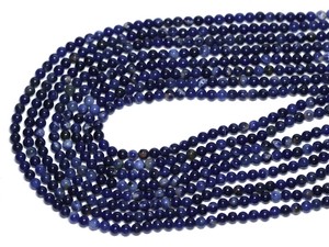 【丸ビーズ】ソーダライト 3mm【天然石 パワーストーン】