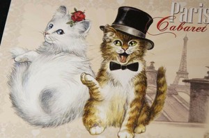 フランス製☆キャット☆ポストカード・セブリーヌキャット
