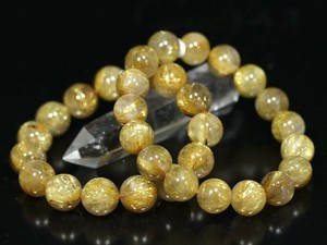 ☆高品質☆【ブレスレット】ゴールデンルチルクォーツ (4A) (約13〜13.5mm)【天然石】