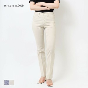 【SALE・日本製】小千鳥柄シャンブレーストレート 吸水速乾/涼やか素材/Mrs.Jeana GOLD/GM3402