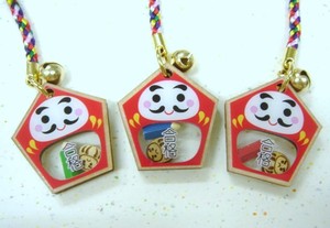 Made in Japan Passed Daruma Cell Phone Charm