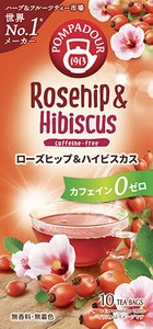 ローズヒップ&ハイビスカスフラワーハーブティー(3.5g/tea bag10袋入り)