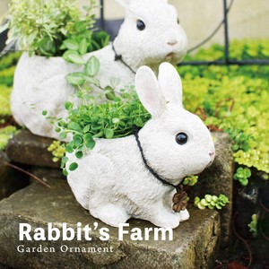 【ガーデンにお勧め】うさぎ ウサギ ラビット プランター 鉢 植木鉢 ガーデン雑貨 オーナメント