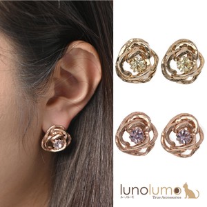 Pierced Earringss Crystal 2-colors