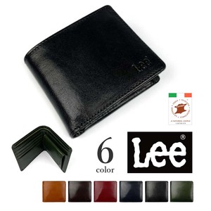 6色  LEE リー 高級イタリアンレザー 2つ折り財布フォールディングウォレット（0520233a）「2022新作」