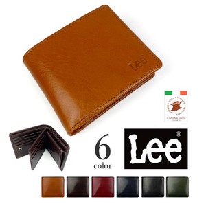 【全8色】 LEE リー 高級イタリアンレザー 中ベラ二つ折り財布 ウォレット（0520234）父の日「2022新作」