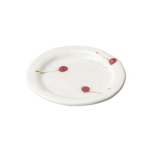 Shigaraki ware Small Plate Cherry 15cm Made in Japan