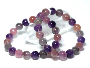 ☆高品質☆【ブレスレット】スーパーセブン (5A) (約10〜10.5mm) 【天然石 パワーストーン】