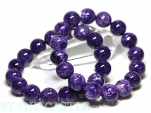☆高品質☆【天然石ブレスレット】チャロアイト (3A) (約12〜12.5mm) 【天然石 パワーストーン】
