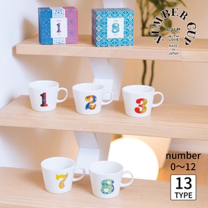 Mug single item Number 13-types Made in Japan