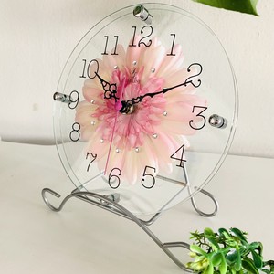 Art Flower Clock Unisex Clock/Watch Pink