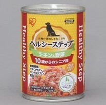 【アイリスオーヤマ　ペット用品・ペットフード　】　ヘルシーステップ 10歳以上用チキン＆野菜　375g