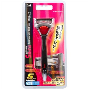 貝印　KR5K−1SE3　KAI　RAZOR　KAI5　ダークナイトホルダー 【 男性用カミソリ 】