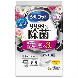 ユニ・チャーム　シルコット　99．99％除菌ウェット　フローラルの香り 【 ウェットティッシュ 】