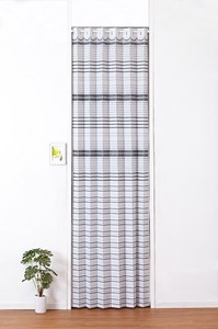 ロングサイズ間仕切りのれん・アコーディオンカーテン：レースプリント・アーバン柄　幅105cm丈250cm