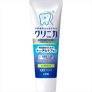 ライオン　クリニカ　アドバンテージハミガキ　シトラスミントタテ型 【 歯磨き 】