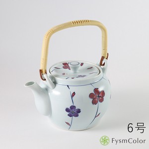 Hasami ware Japanese Teapot Earthenware Cherry Blossom Cherry Blossoms 6-go Made in Japan