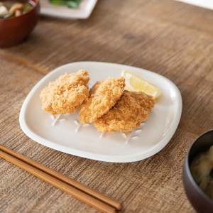 深山(miyama.) crust-クラスト- パン皿 小枝柄 アイボリー[日本製/美濃焼/洋食器]