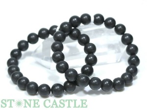 ☆高品質☆【ブレスレット】北海道産ブラックシリカ (約10mm) 【天然石 パワーストーン】