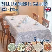 ◆英アソート対象◆【英国雑貨】ウィリアム・モリス　テーブルクロス　長方形（132×178cm ）