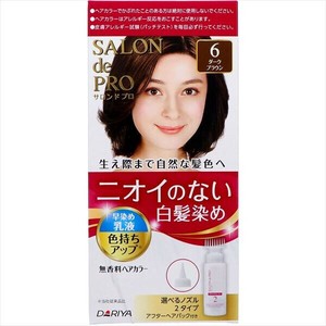 サロンドプロ　無香料ヘアカラー　早染め乳液（白髪用）6＜ダークブラウン＞