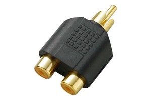 TRUEDYNA 変換コネクター TDF319  RCA(F)X2/RCA(M)